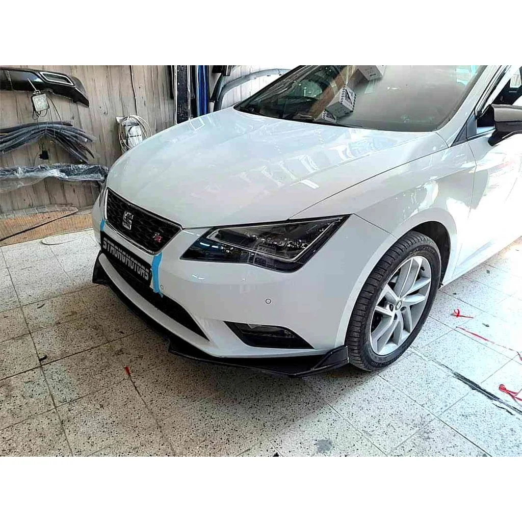 Front Bumper Attachment Lip For Seat Leon MK3 MODELS 2013-2017-Auto Styling Car Accessories Modified Universal Spoiler Modified