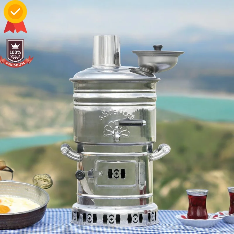 

Kettle Tea Maker Camping Samovar Wood Stove Charcoal Travel Camping Equipment Kitchenaid bbq Outdoor Kitchen Tableware Utensils