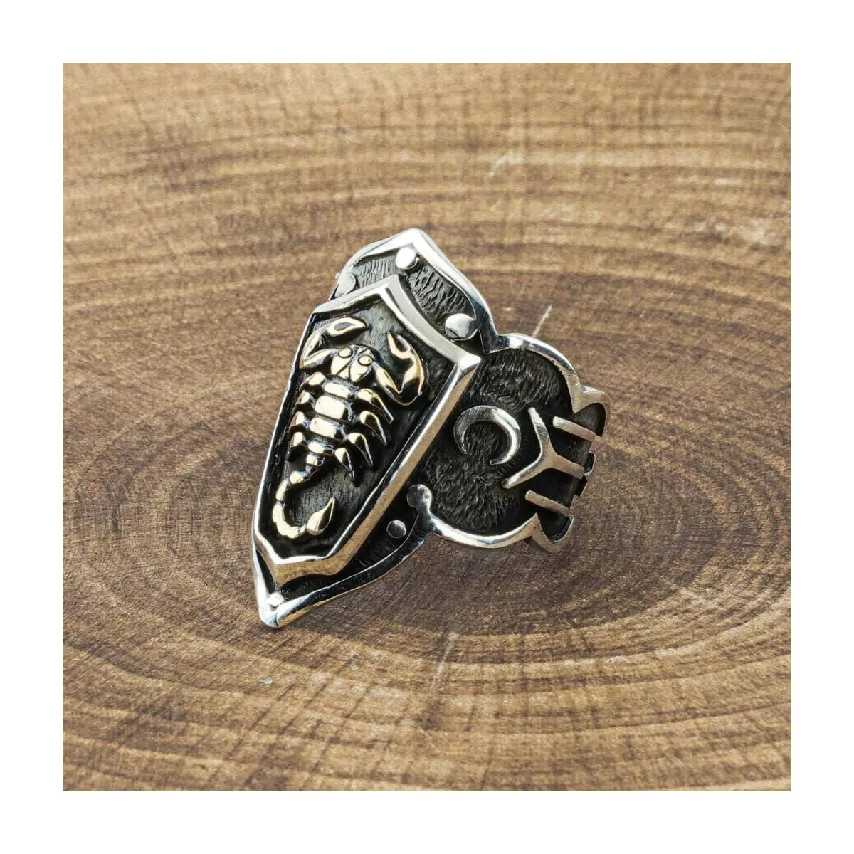 

925 Sterling Silver Men's Thumb Ring with Scorpion Bowman Ring Exclusive Chic Accessory for Men Special Ring Made in Turkey