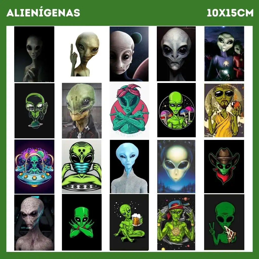 Alien Alien Extraterrestrial UFOs Decorative Plates 1