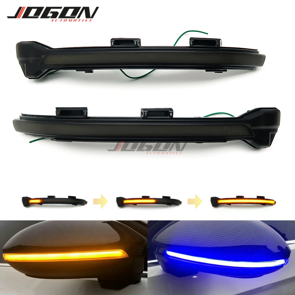 Dynamiczny kierunkowskaz LED Lusterko boczne Sekwencyjne światło kontrolne Do VW Golf 7 VII MK7.5 Jetta MK7 GTI R GTD GTE Touran