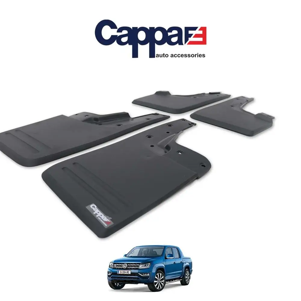 CAPPAFE Original Mudguard Set For Volkswagen Amarok 2010 4 Piece Top Matte Abs - Easy Assembly Compatible with your vehicle