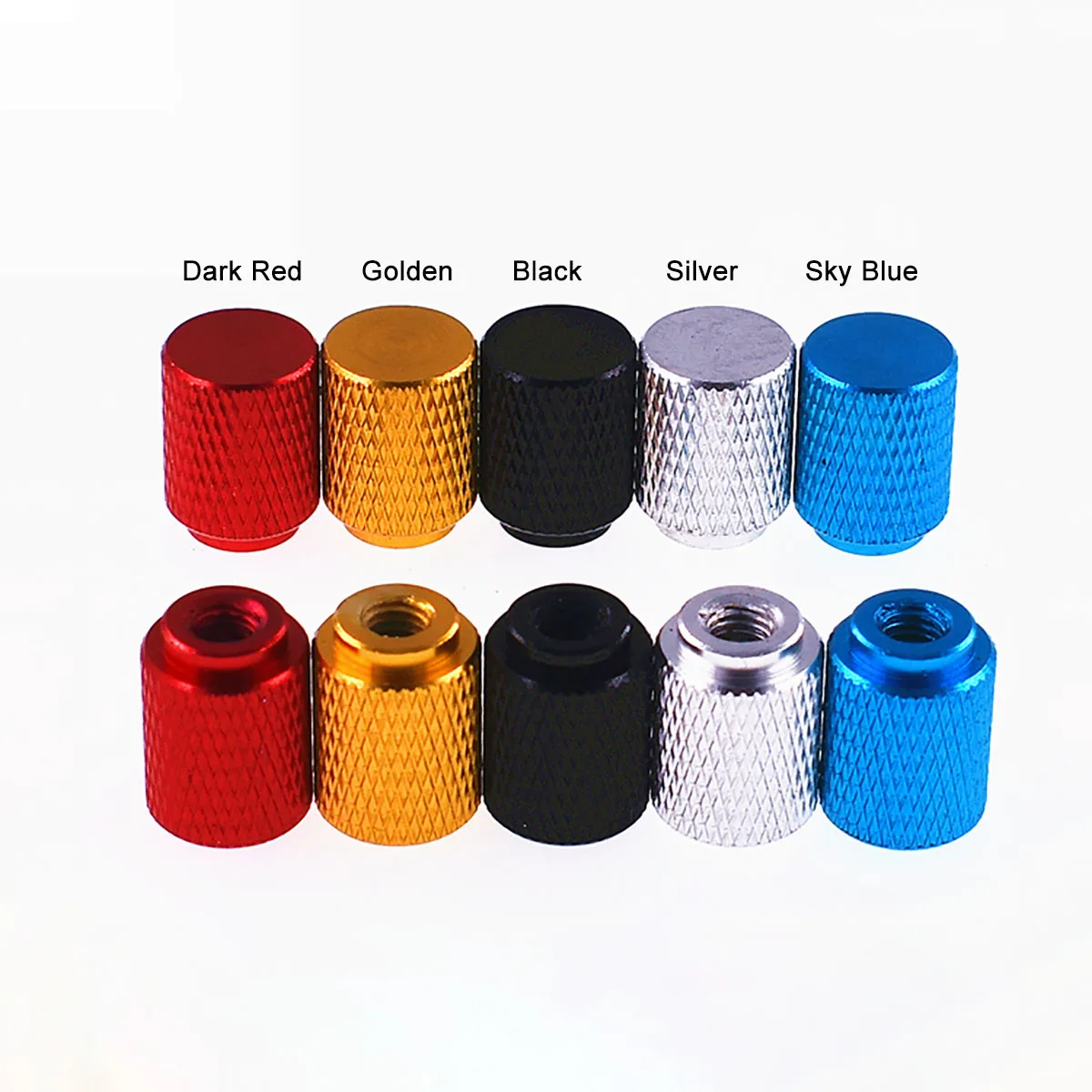 Tuercas de pulgar moleteadas de aluminio anodizado, agujero ciego, ajuste Manual extendido, M3, M4, M5, M6, 2 uds.