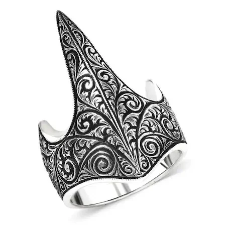 Ottoman archer holder ring Silver Handmade archer thumb Ring In Traditional ring Resurrection Ertugrul Ottoman ring Bey thumb Ring for king Turkish jewelry