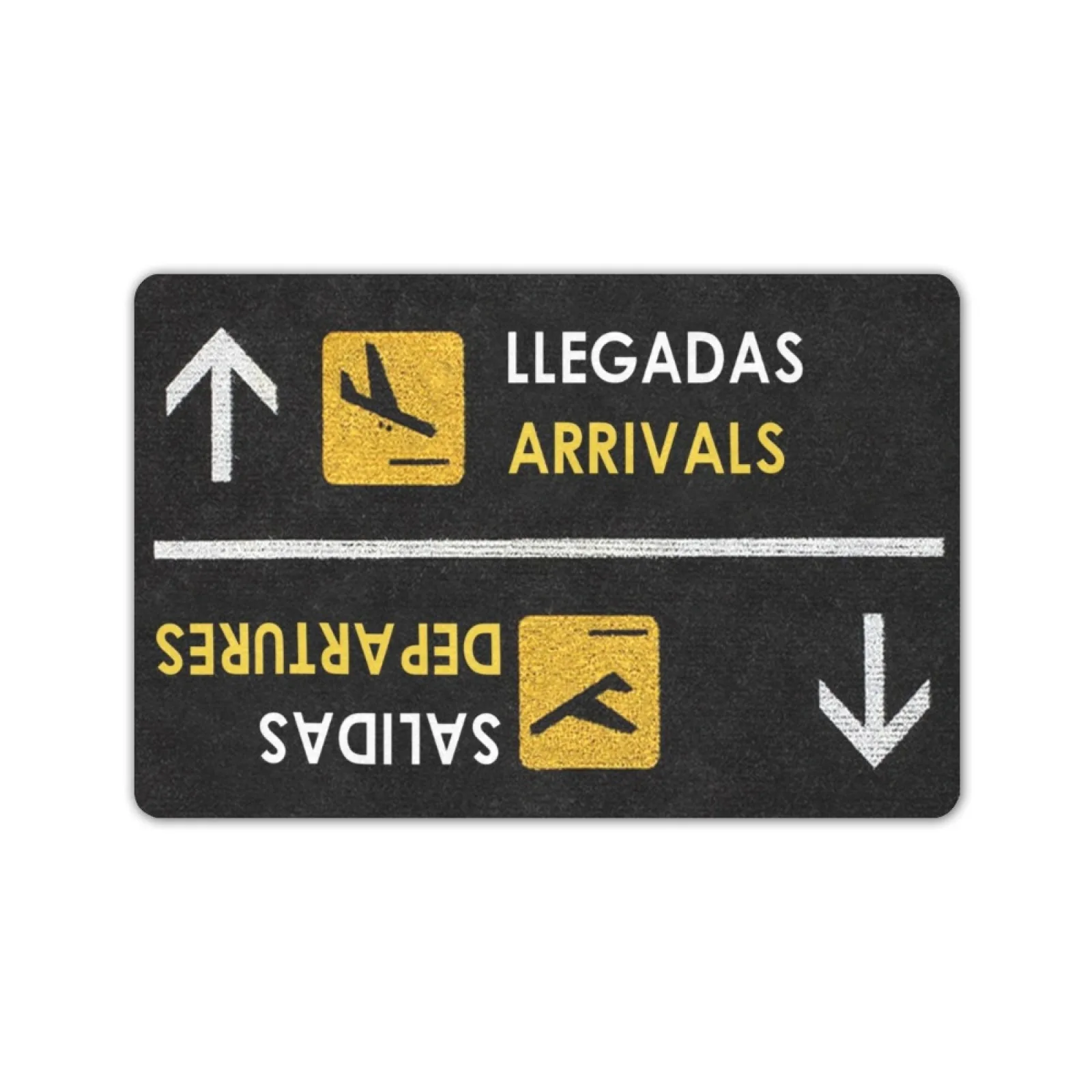 Felpudo Puerta Entrada Exterior Español Doormat Arrival Departure Partida Chegada Rugs Funny Portuguese SPANISH Welcome Door Mat