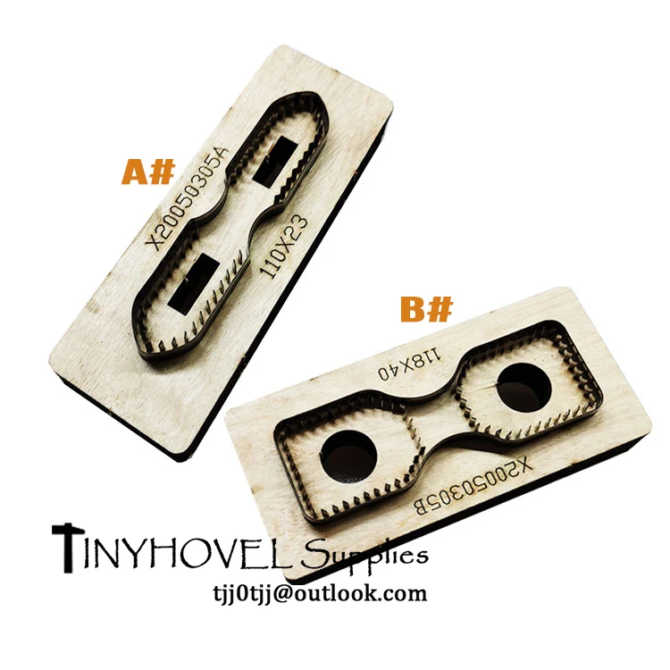 Leather Zipper Head Cutting Mold for Backpack Strap, Metal Cutting Dies, Cutter for Leather Crafts, TinyHovel BM172