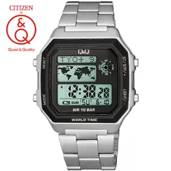 Citizen Q&Q watch men set top brand luxury LED digital Waterproof Quartz men watch Sport military Wrist Watch relogio masculino