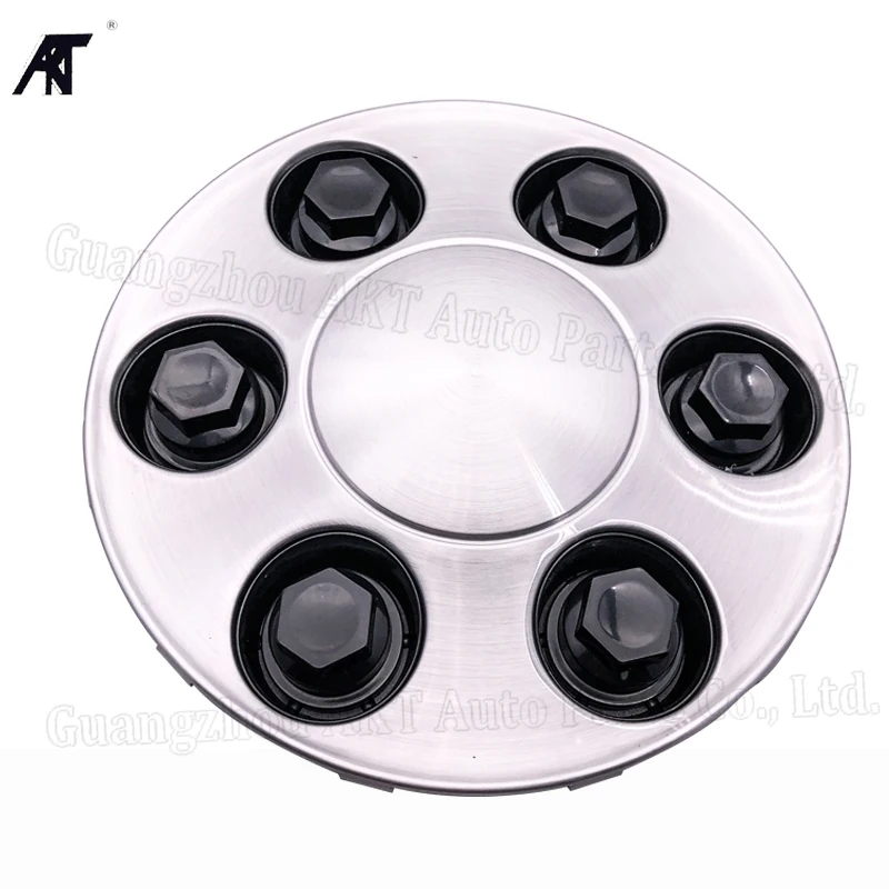 1PC Silver Brushed Aluminum Car Custom 6 Bolts Hub Wheel Center Caps Cover 9596341