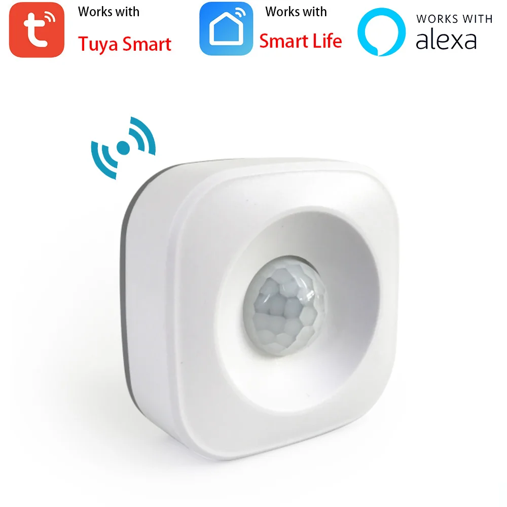 Tuya Smart Motion PIR Sensor Detector Movement WIFI APP Wireless Home Security System Works with Alexa Scenario Set