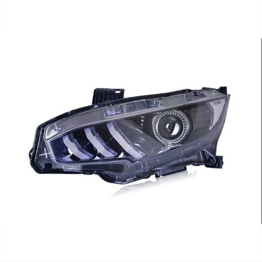 For Honda Civic 10th gen 2016-2021 Animation Design LED Headlight Car Light Assembly DRL Daytime Running Lights Head Lamp