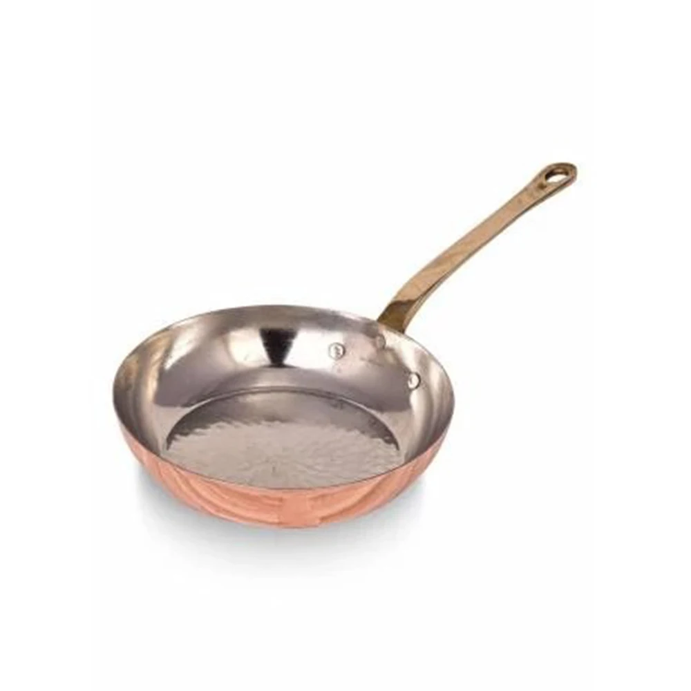 Single Handle Frying Pan Copper Turkish Egg Omelette Frying Cooking Turkey Fryer Home Cooking Tools 20cm