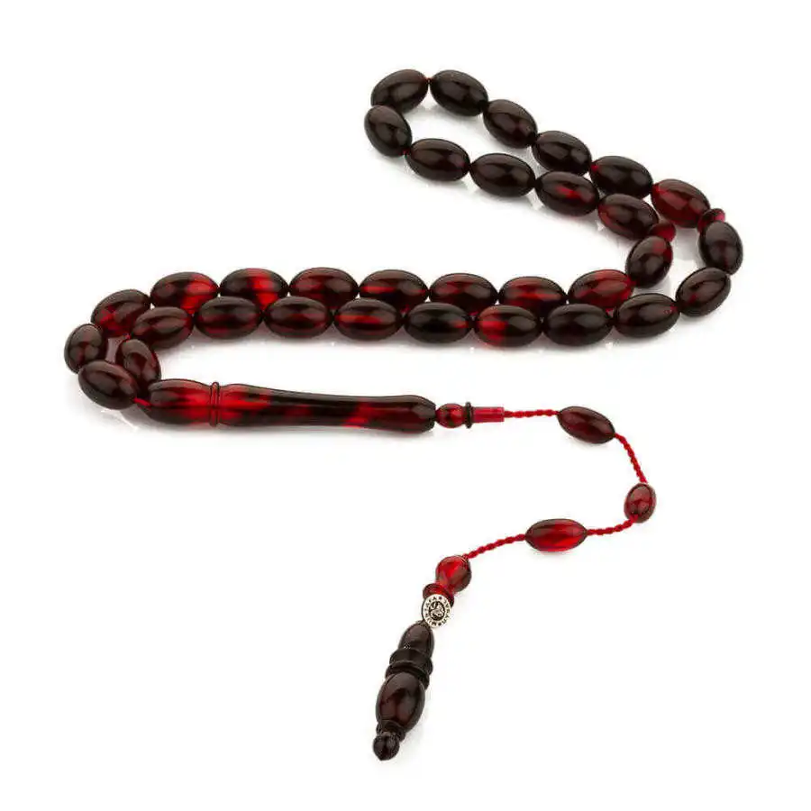 Systematic Barley Cut Red Wavy Bakalite Rosary Stylish Design That Provides Long-term Good Quality And Durability Luxury New