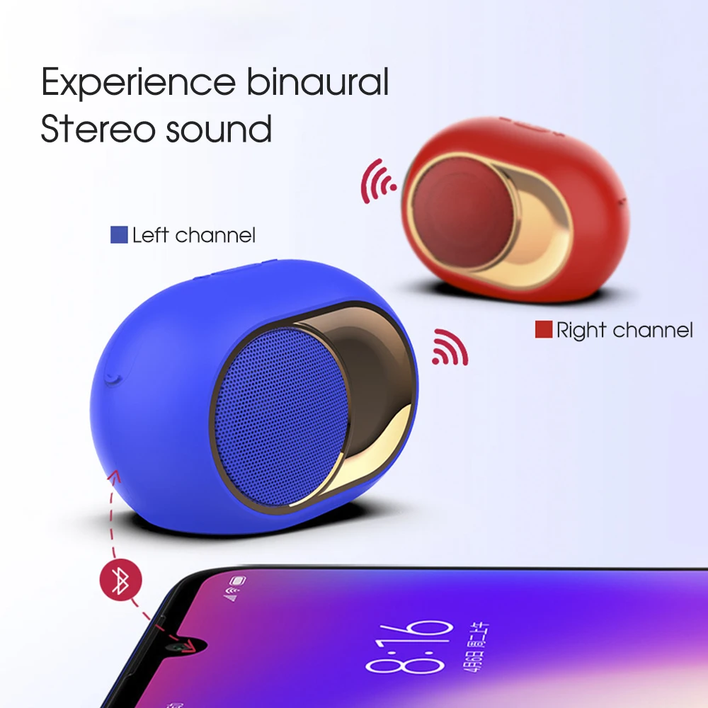 Boei Powerful Rock Bass Subwoofer Built-in HD Microphone Sound Box 8 Hours Listening Time Portable Bluetooth Wireless Speakers