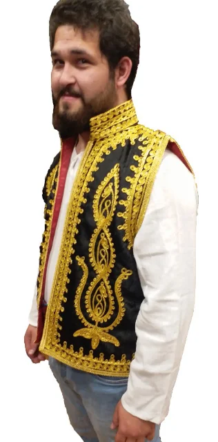 Ottoman Embroidered Vest Kırmzı Ottoman Vest Embroidered Vest Groom Kına Night Groom traditional Ottoman YouTube phenomenon vest