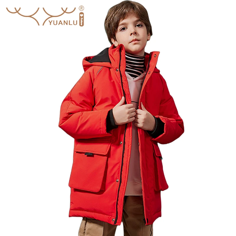 Winter Jacket for Boy Russian Young Children Outwear Warm Winter Suit for Children Windproof Boys Down Jackets 2021 Parkas