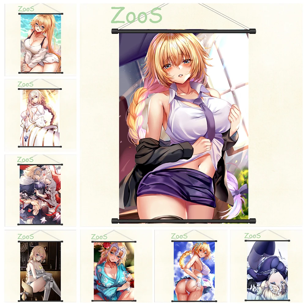 Fate Grand Order FGO Jeanne d'Arc Decoration Picture Mural Anime Scroll Painting Cartoon Comics Poster Canvas Wallpaper Prints