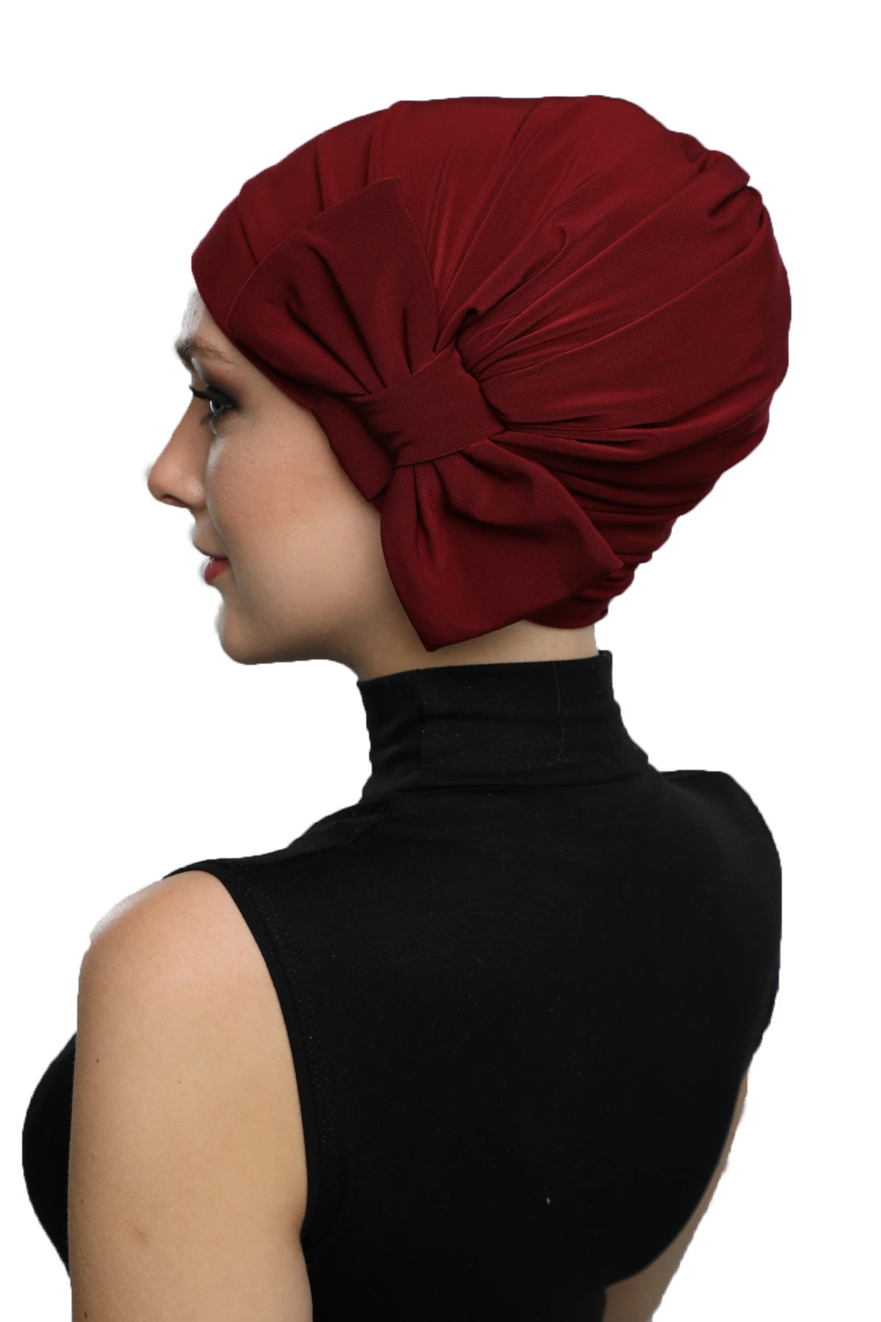 2024 New Fashion Double Bow Ready Turban Hijab Bonnet Scarf Cancer Cap Special Women Product Beret Bandana Shawl Muslim