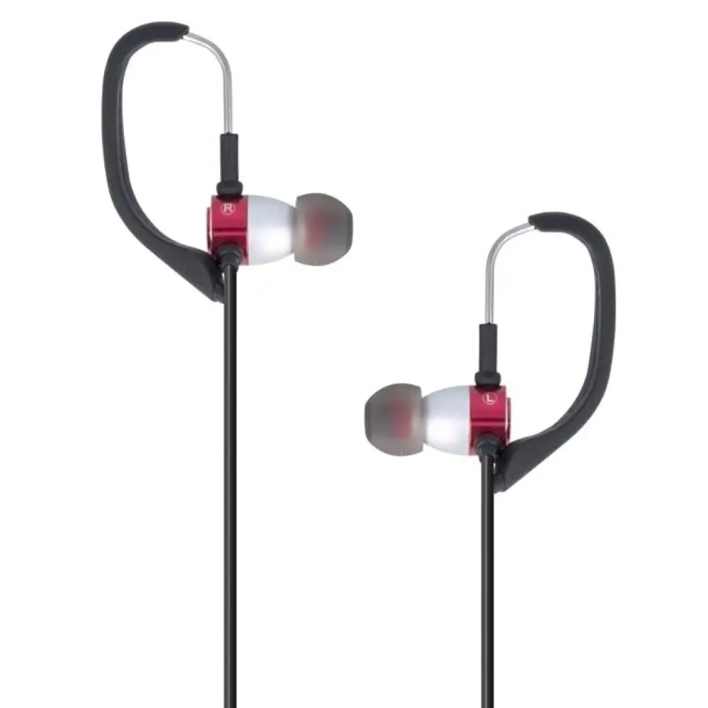 Forever Sport Music headphone ear hook, inside ear black, red