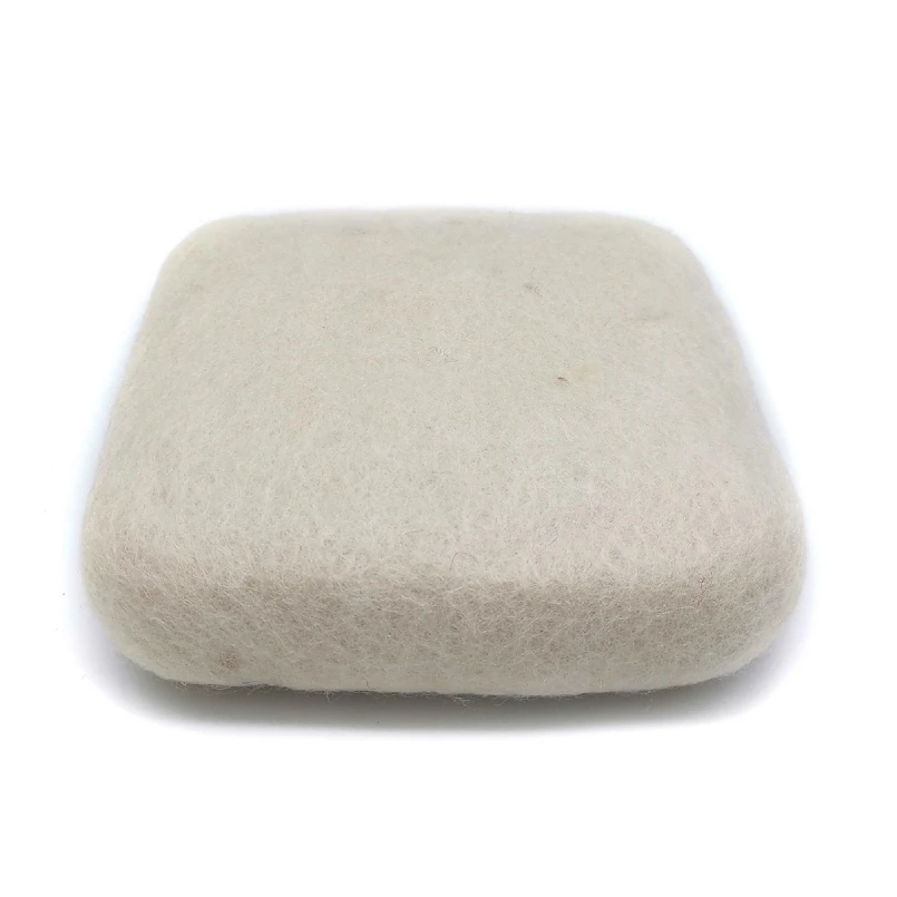 Needle Felting Mat - Woolen Felting Mat for Needle Felting Kit Handmade by Artist - 6x6x2in/15x15x5cm, White