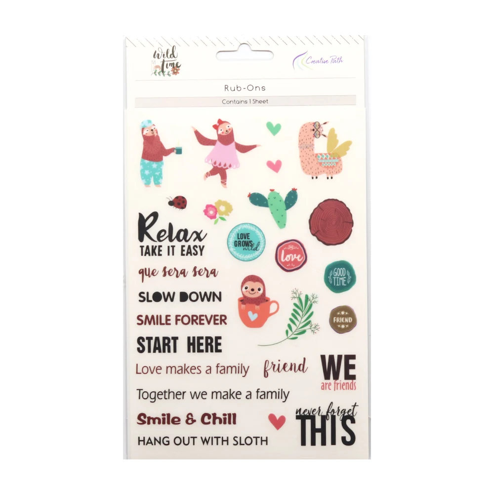 Kreative Pfad Reiben Ons Transfer Aufkleber Verzierungen Druck Design Handwerk Scrapbooking Cardmaking Journal Planer Dekoration – Detail 8