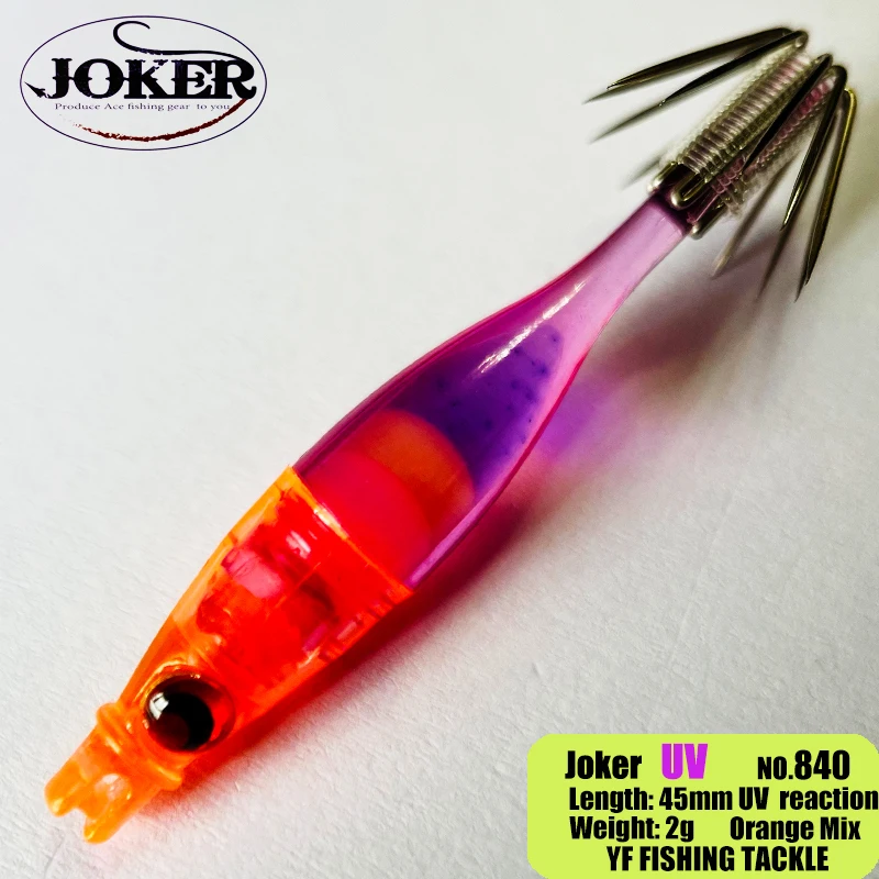 Imagem -04 - Joker 4045 mm Exclusivo Mini Lula Gabarito Sutte Ganchos Afiados Nova Cor Adicional Brilho e Reação uv Grama