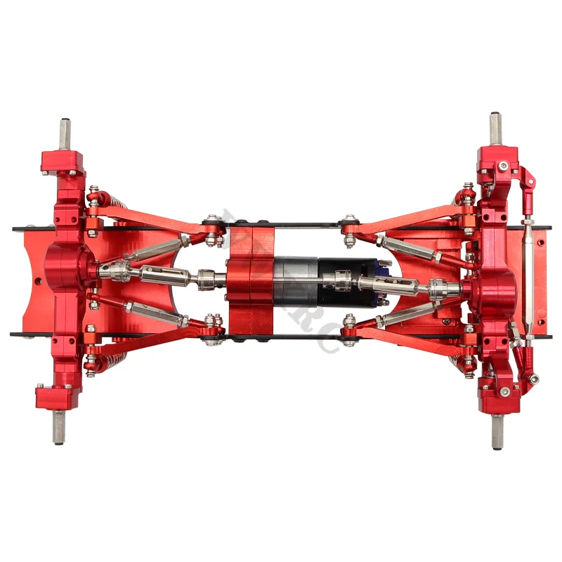 Metalowa rama podwozia Portal oś amortyzator zestaw drążka kierowniczego wał napędowy 2 skrzynia biegów dla MN MN98 D90 D91 D99 MN99S 4WD RC samochód