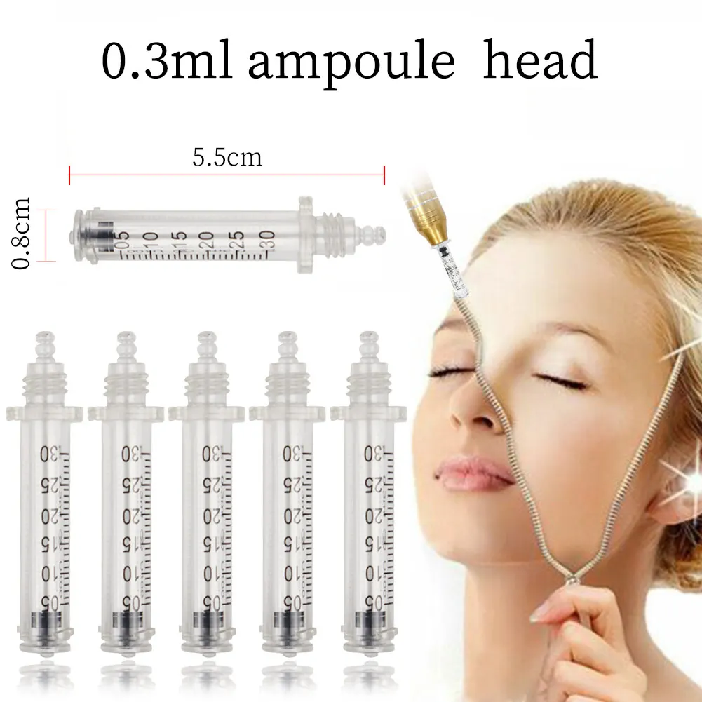 0,3ml 0,5ml Ampullenkopf-Kartusche für Hyaluron-Pen Hyaluronsäure-Pen LIP BOOST Bart Haar Schönheits- und Hautpflege-Tool – Detail 1