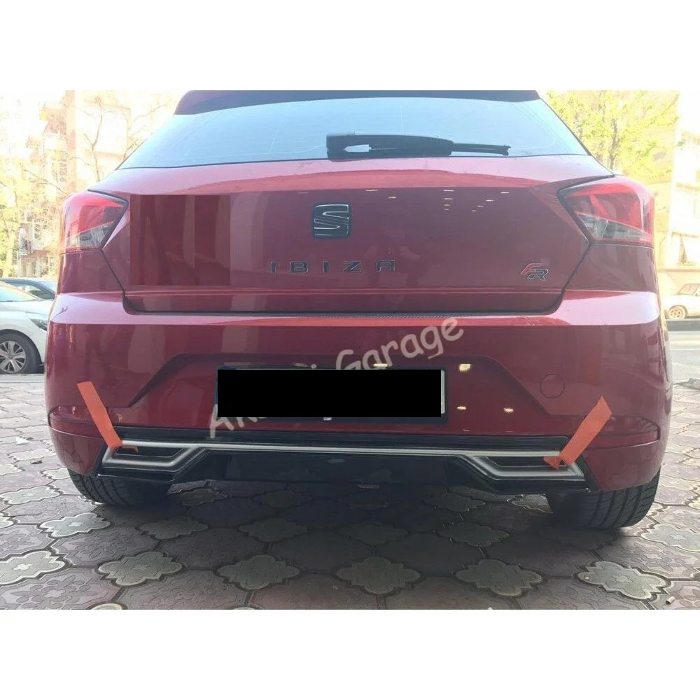 

For Seat Ibiza Mk5 2018-2022 Diffuser Rear Bumper Extension Attachment Car Styling Auto Universal l Spilitter