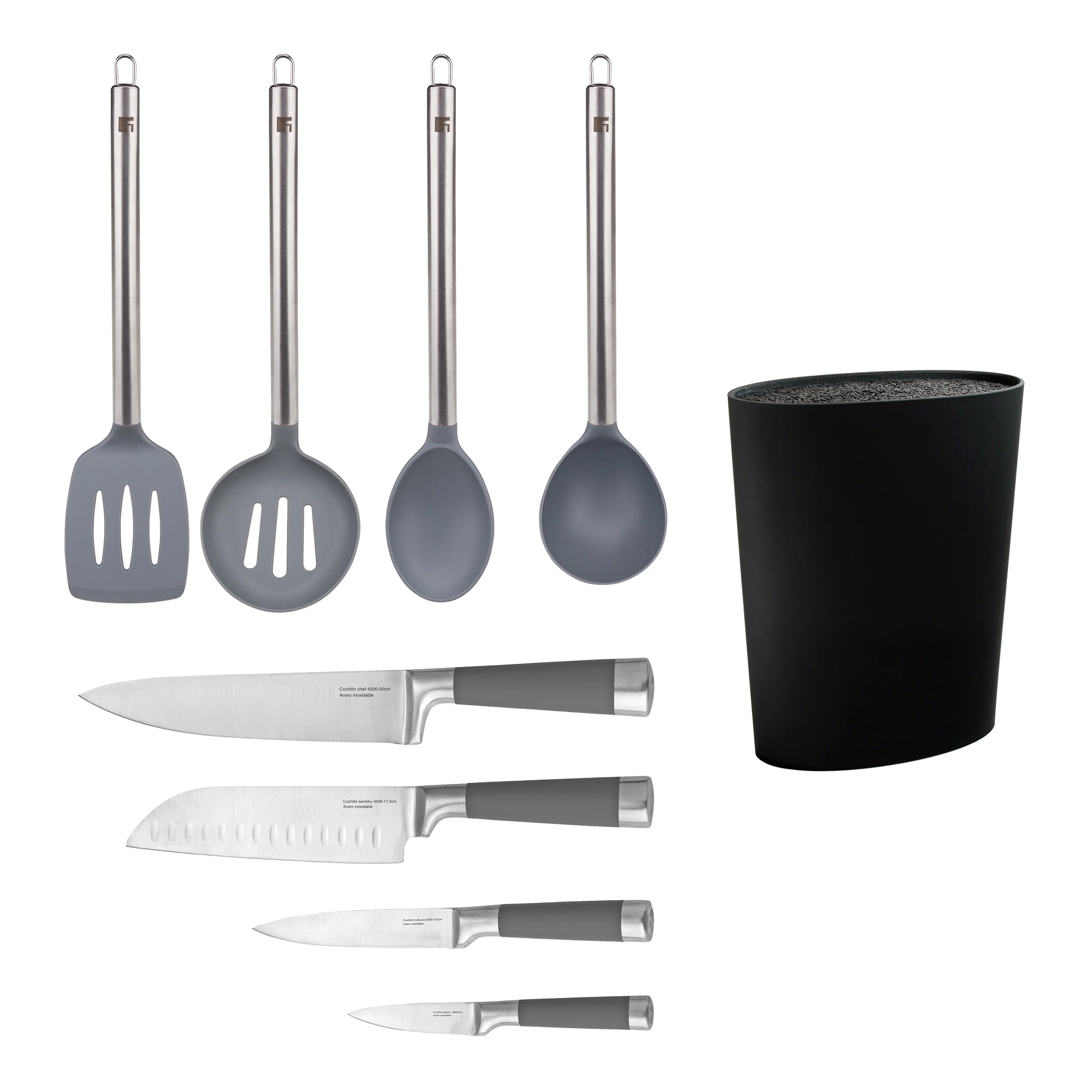 SAN IGNACIO tacoma set, 4 premium knives and kitchen utensils