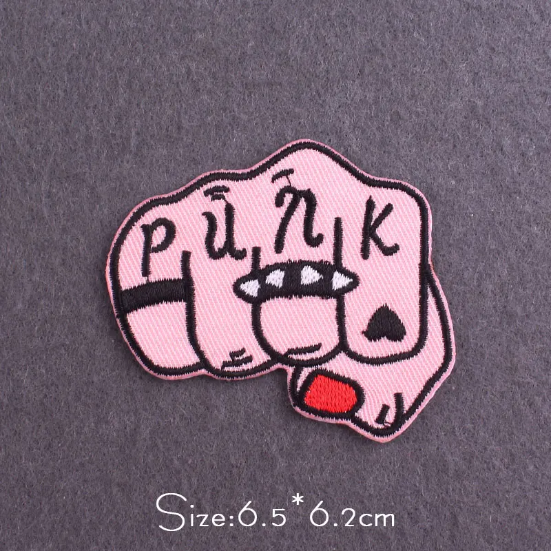Punk-Aufnäher für Kleidung, thermoadhäsive Aufnäher, DIY-Totenkopf-Stickerei-Aufnäher, zum Aufbügeln auf Kleidung, Aufkleber, DIY-Applikation – Detail 12