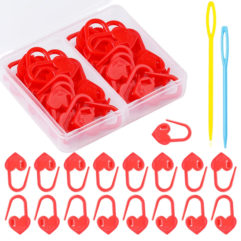 

Clip Locking Stitch Markers Crochet Latch Knitting Tools 7cm/9cm Plastic Knitting Needles Crochet Hooks Sweater Weaving Tools