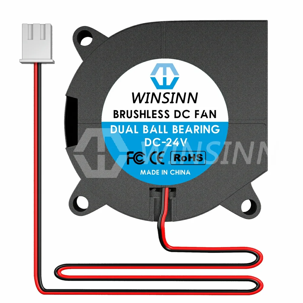 WINSINN 4020 40mm Blower Fan 5V 12V 24V Hydraulic / Dual Ball Bearing Brushless Cooling Turbine Turbo 40x20mm 2PIN