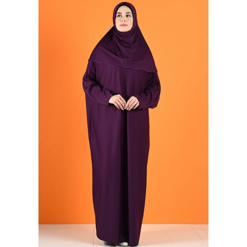 2021 new season two-piece prayer Abaya dress hijab dresses Kaftan hooded dress hijab long Khimar modest Islamic Islamic Turkey