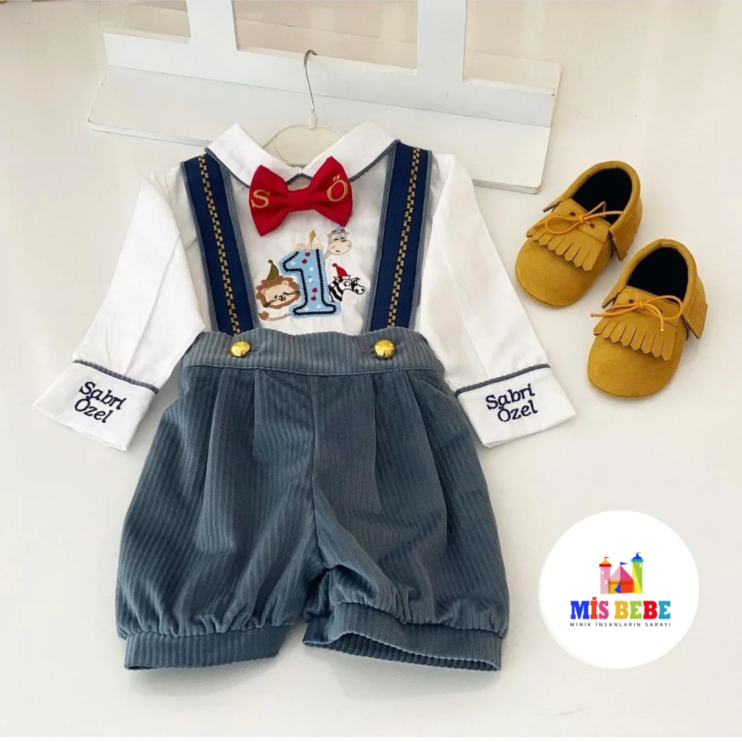 4-Pcs baby boy set clothing personalized outfit custom baby clothes winter spring birthday costume