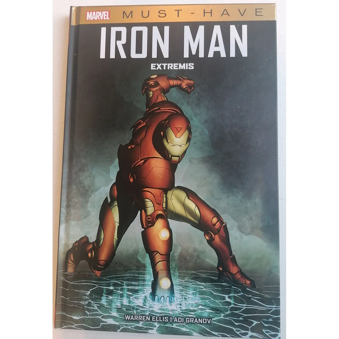 MARVEL MUST HAVE. IRON MAN: EXTREMIS, ED. PANINI, year 2021, author WARREN ELLIS, comic BOOK in Spanish, TEBEO