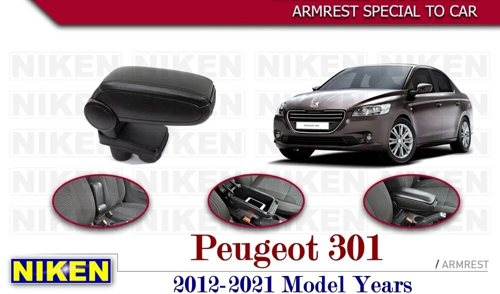 

For Peugeot 301 Armrest 2012-2021 Car Accessories Storage Box Easy Install Universal Cup Holder Interior Auto Charging USB Sport