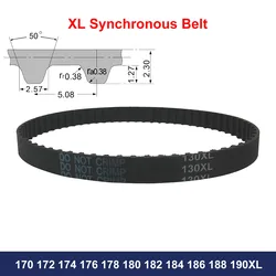 1Pcs XL Timing Belt 170 172 174 176 178 180 182 184 186 188 190XL Width 10mm 12.7mm Rubber Synchronous Belt Drive Belt