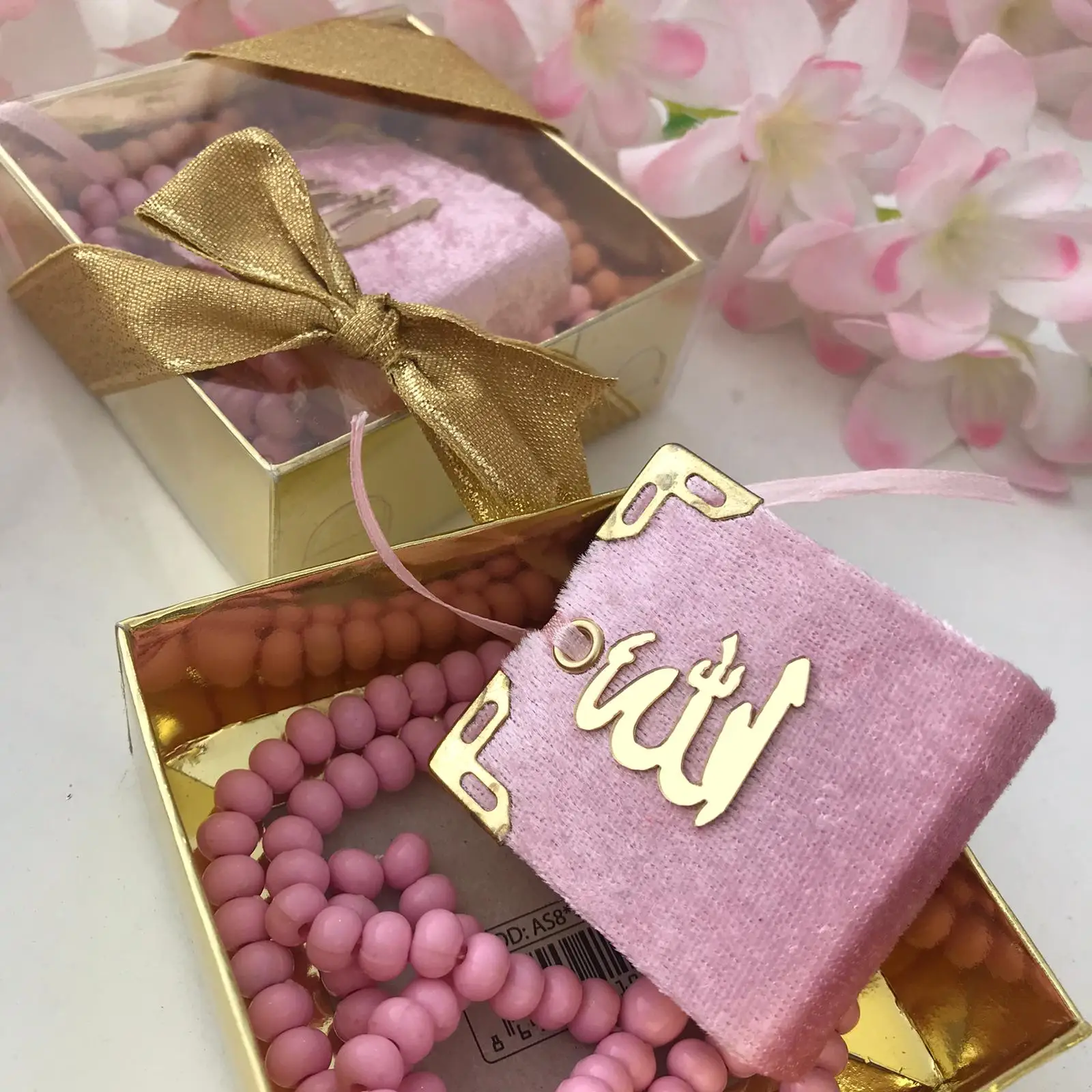 Mini Quran Gift Set 120 pieces KURAN Scented Tasbeh Rosary Tasbih Ramadan Eid Party Favors Mubarak Coran Muslim Cadeau قران كريم