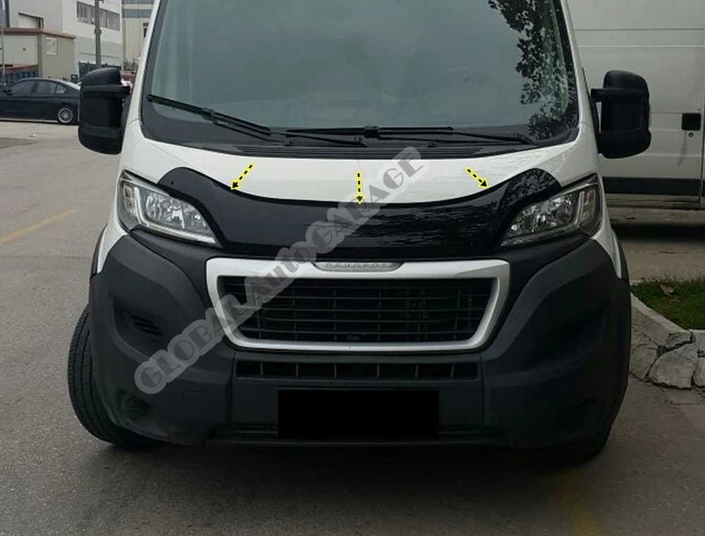 

For Fiat Ducato 2014-2021 Front Bug Shield Hood Deflector Guard Bonnet Protector Car Auto Accessory Car-Styling Accessories