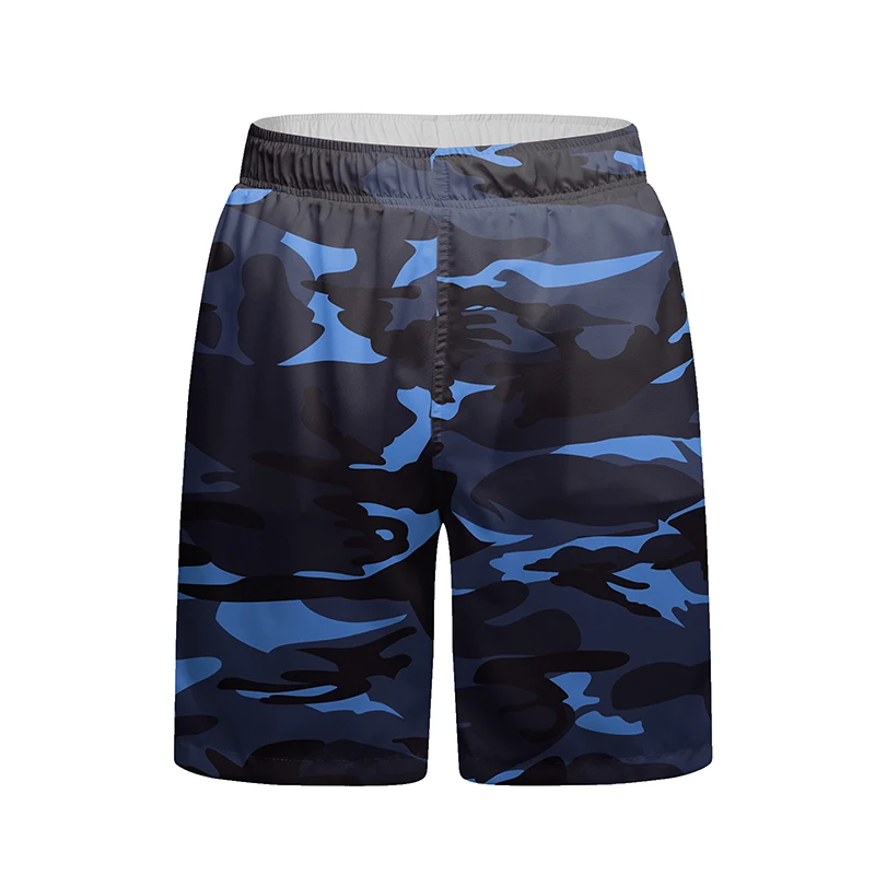 

Custom Logo Men Camo Printed Gym Running Sports Shorts Elastic Waist Gym Basketball Gym Shorts With Inner Mesh Beach Shorts