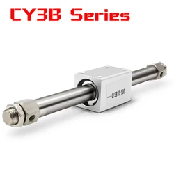 CY3B20 Magnetical Coupling Rodless Cylinder High Pressure Aluminum Alloy Long Stroke Rodless Air Cylinder CY3B20TF-200 CY3B