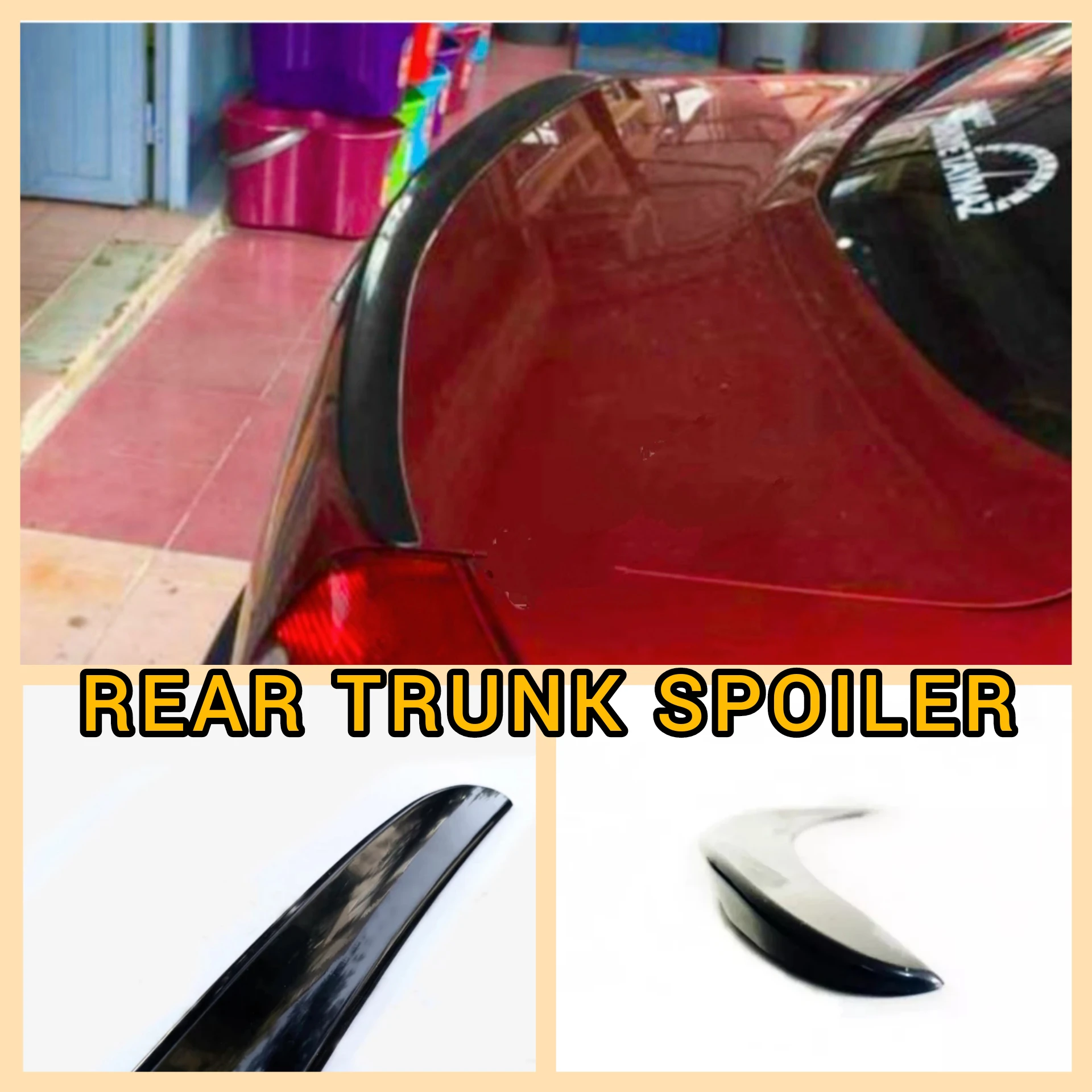 Rear Spoiler For Megane 2 2002 2009 Car Accessories Plastic Glossy Black Spoiler Trunk Wing Sport Access Tuning