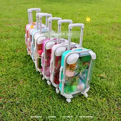 Private Label Vendor Custom Glitter Kids Vegan Set Wholesale Fruit Oil Lip Gloss Mini Suitcase for lipgloss