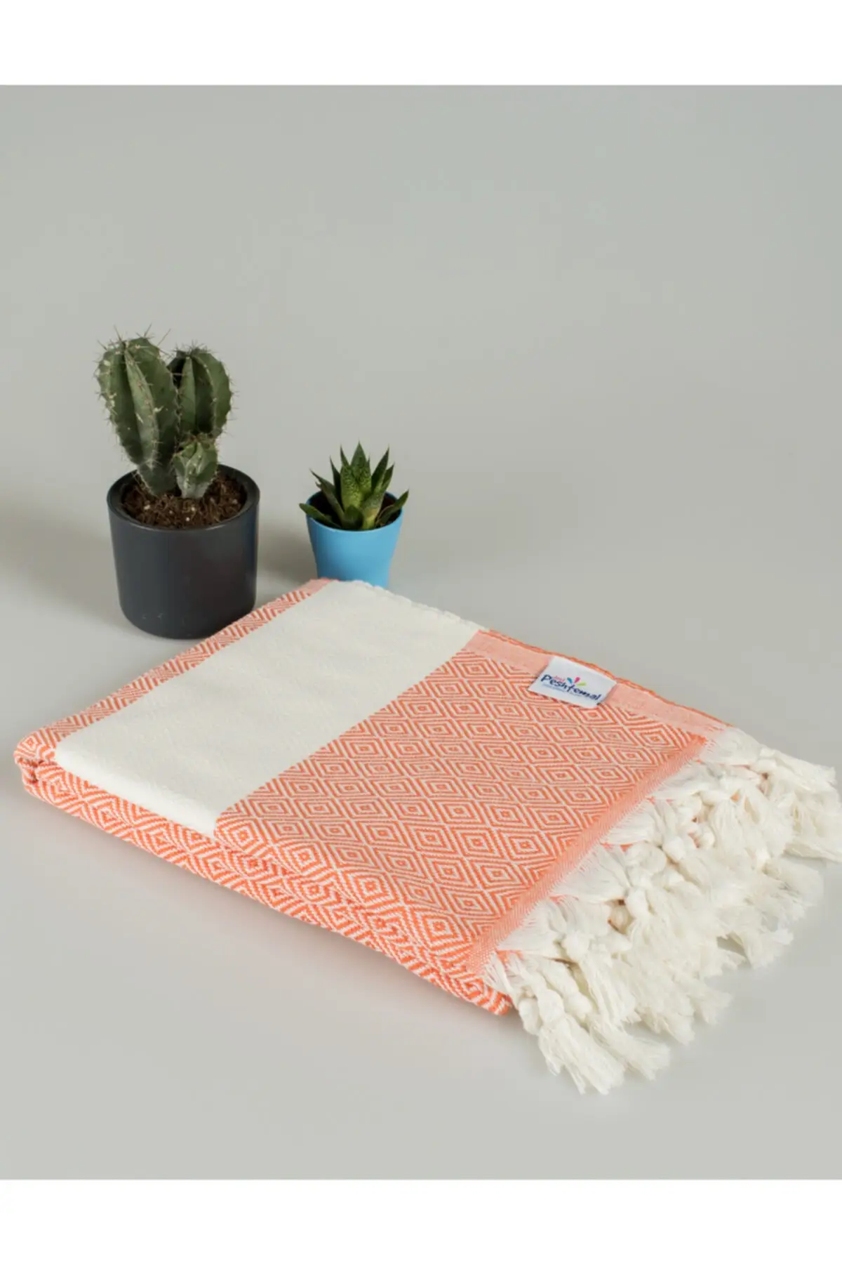 WONDERFUL Diamond Towel Premium Quality Orange 100% Cotton 100x175cm