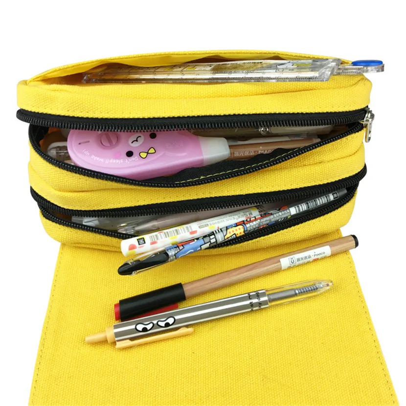 Pencil Cases With Large Zipper Unicorn Anime Pencilcases Kawaii School Stationery And Office Pencilcase For Brushes Pouch Korean