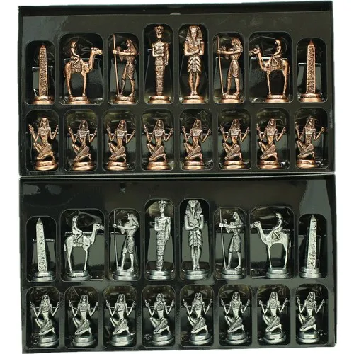 Gift Home Large Metal Egyptian Chess Piece Antique (Board Note Included) Unique, Special Collection, Fast Delivery