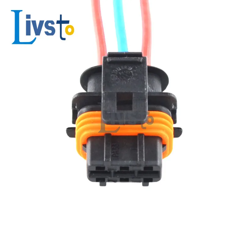 1 Sets 3 Pin 3.5 Mm Waterproof Auto Wire Harness Connector Car Fuel Pressure Female Plug For Boschs 1928403110 1928404074