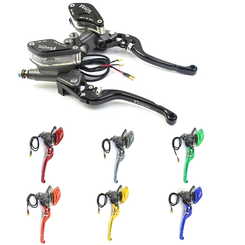 Motorcycle Universal 22mm Piston 14mm Clutch Brake Pump Master Cylinder Levers Hydraulic handle For HONDA KAWASAKI SUZUKI YAMAHA