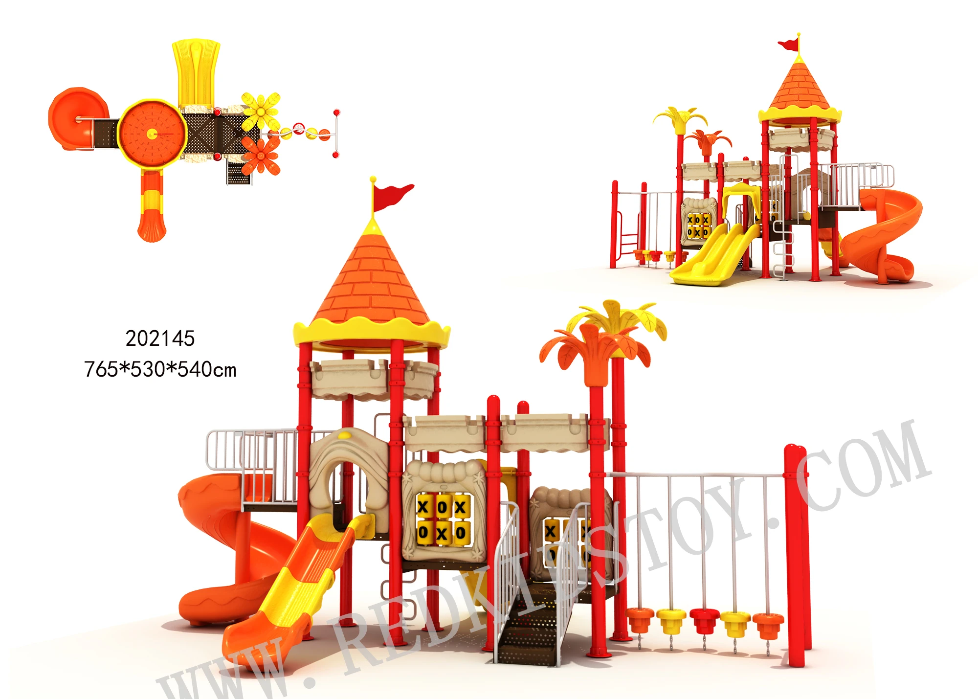 

Wholesale EU Standard Outdoor Park Playground With Swing Set HZ-20200801