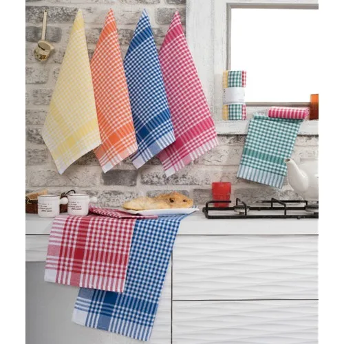 

Turkish Quality Kitchen Hand Towels 8 Pieces 8 Color 50 x 70 cm Soft Quick Drying Cleaning Wipes Napkins Dish Cloths